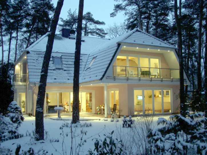 Die Villa im Winter